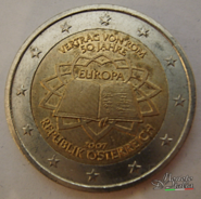 2 Euro Austria 2007 - Vertrag Von Roma BB