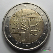 2 Euro Louis Braille 2009