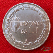 Buono 1 Lira Italia seduta 1922