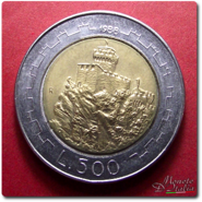 500 Lire S. Marino 1988 - La Seconda Torre