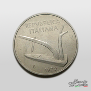 10 lire 1970 FDC