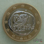 1 Euro Grecia 2002 con la S