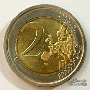 2 Euro Italia Bandiera Europea 1985 2015