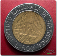 500 Lire Rep. Italiana 1996 - ISTAT
