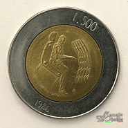 500 Lire S. Marino 1986 - L'Uomo e la macchina