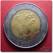 500 Lire S. Marino 1983 - Minaccia Atomica