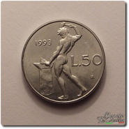 50 lire Vulcano diametro ridotto 1993