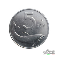 5 lire delfino 2001