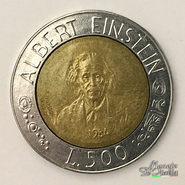 500 Lire S. Marino 1984 - Albert Einstein