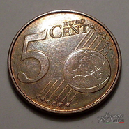 5 Cent Belgio 2004