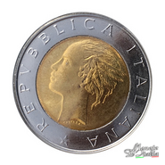 500 lire bimetalliche 2001