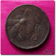 10 Cent  Ape Vitt. Emanuele III 1920