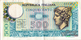 500 lire Mercurio