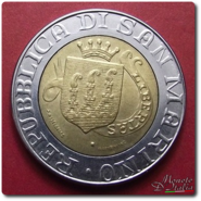 500 Lire S. Marino 1989 - Il Santo Scalpellino