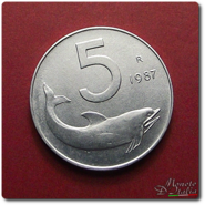 5 lire delfino 1987