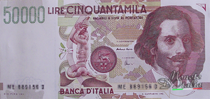 Cinquantamila Lire Bernini 1997