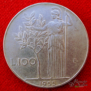 100 Lire Minerva 1° tipo 1955