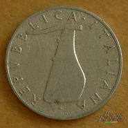 5 lire delfino 1953