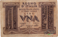 1 Lira Regno italia 1939