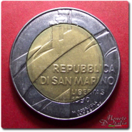 500 Lire S. Marino 1990 - La Pace nel Mondo